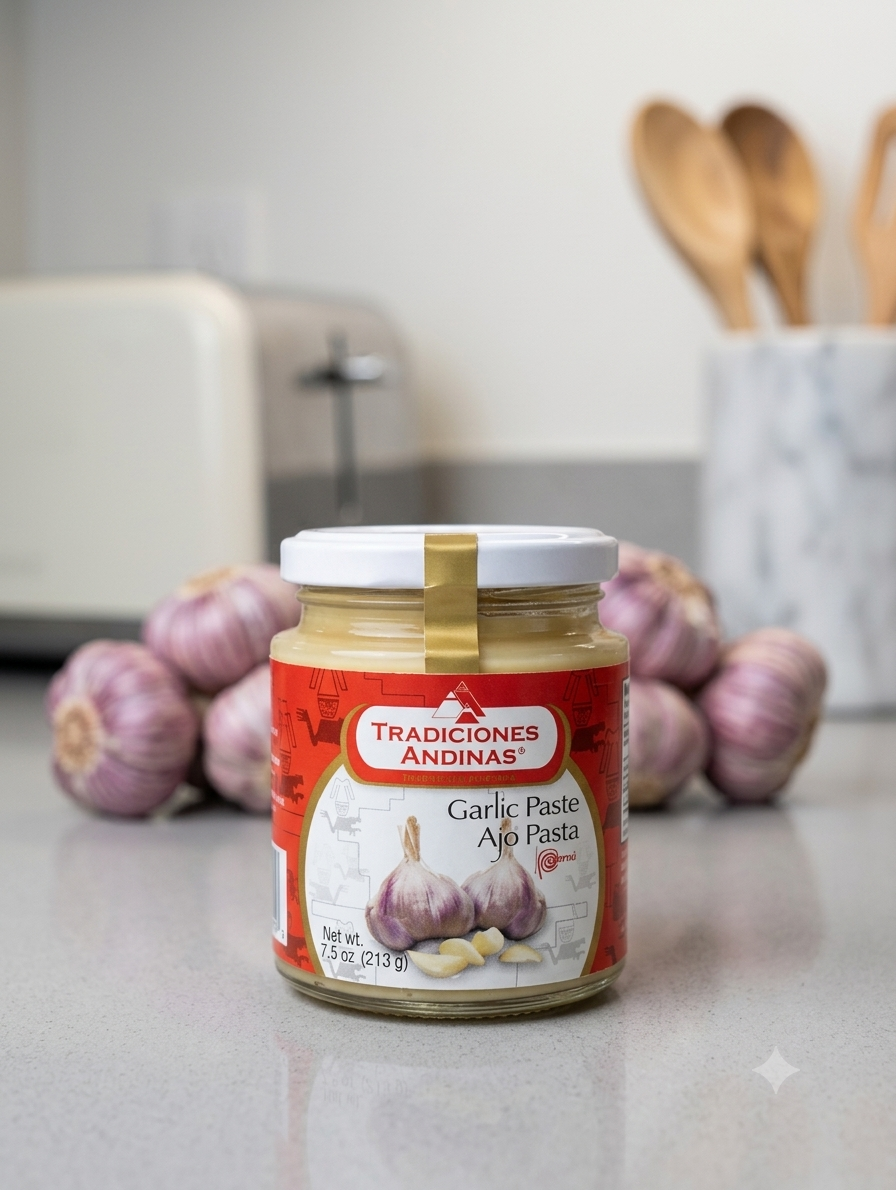 Tradiciones Andinas Garlic Paste (Ajo Pasta) – 7.5 oz