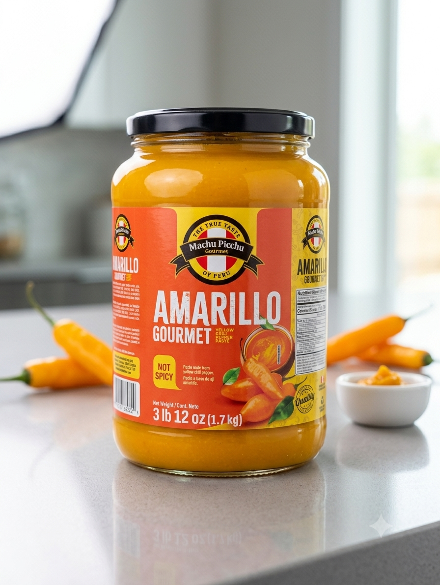 MACHU PICCHU Gourmet Amarillo Paste - NOT SPICY (3 lb 12 oz / 1.7 kg)