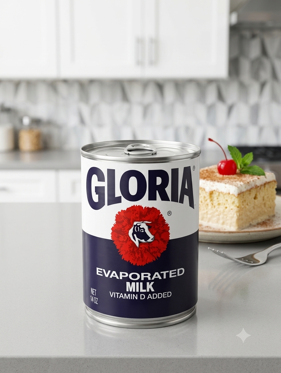 Gloria Evaporated Milk (Leche Evaporada) – Vitamin D Added