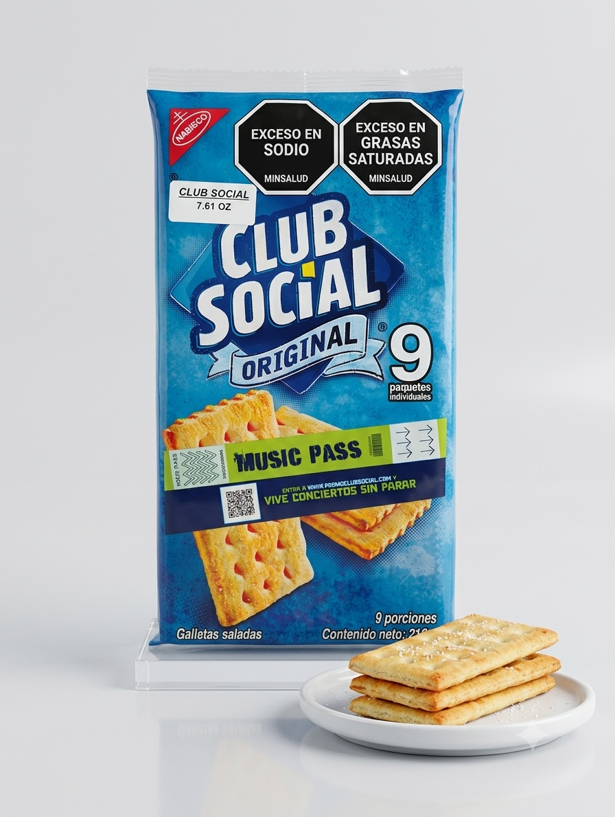 Nabisco Club Social Original Salted Crackers (216g / 9 Packs)